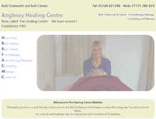 Tablet Screenshot of angleseyhealingcentre.co.uk